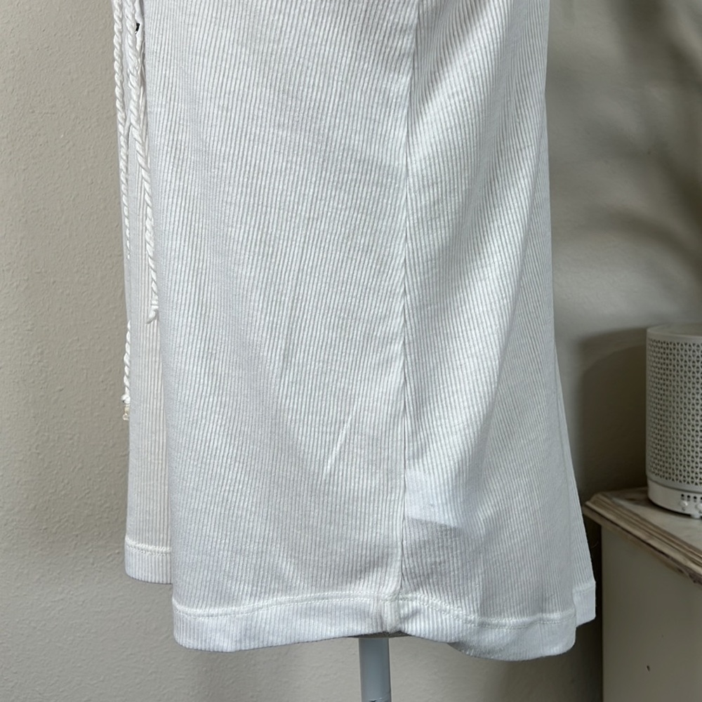 Ocean Drive M White Ribbed Tank - Picture 6 of 13